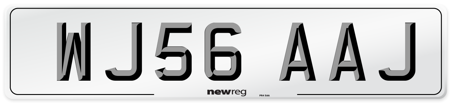WJ56 AAJ Number Plate from New Reg